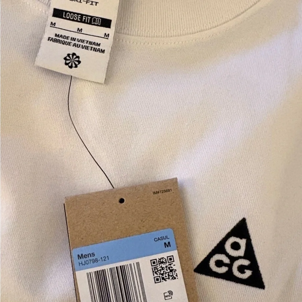 NIKE ACG SUMMIT WHITE ORANGE MAX90 T-SHIRT HJ0798 121 MEN’S LOOSE FIT new - Picture 3 of 3
